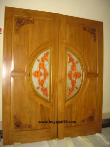 Pintu Utama Kayu Jati Oven